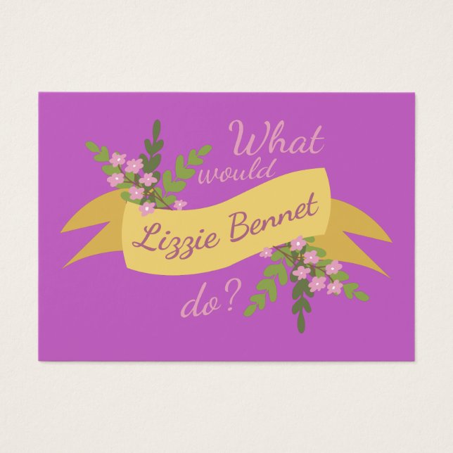 ¿Qué Haría Lizzie Bennet? II (Frente)