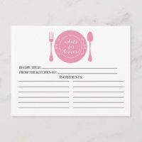 ¿Qué hay para la cena de las tarjetas de recetas d