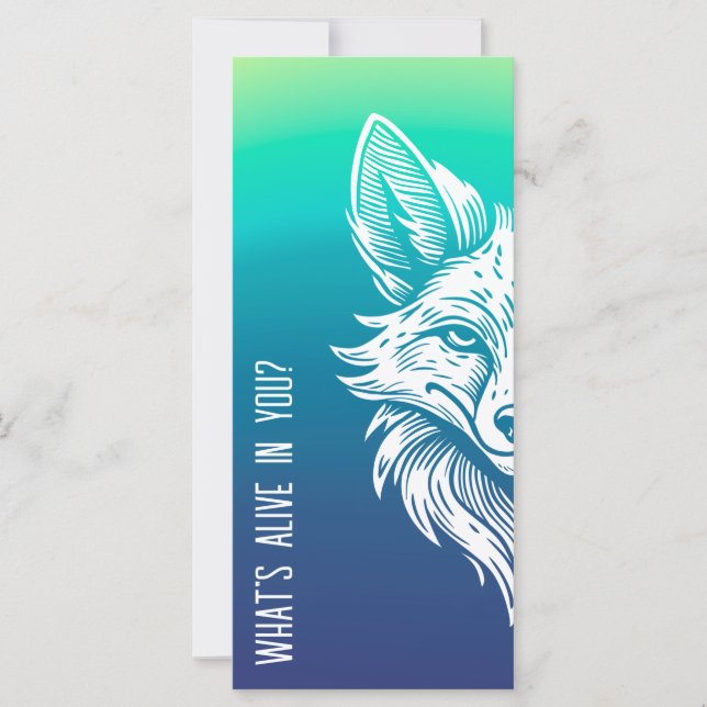 "¿Qué hay vivo en ti?" Marcapáginas (Anverso)