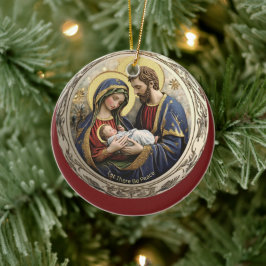 Que haya paz Natividad Ornamento de Navidad