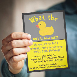 Qué invitación al cumpleaños del pato