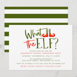 Qué invitaciones del Partido de los Navidades Elf