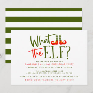 Qué invitaciones del Partido de los Navidades Elf