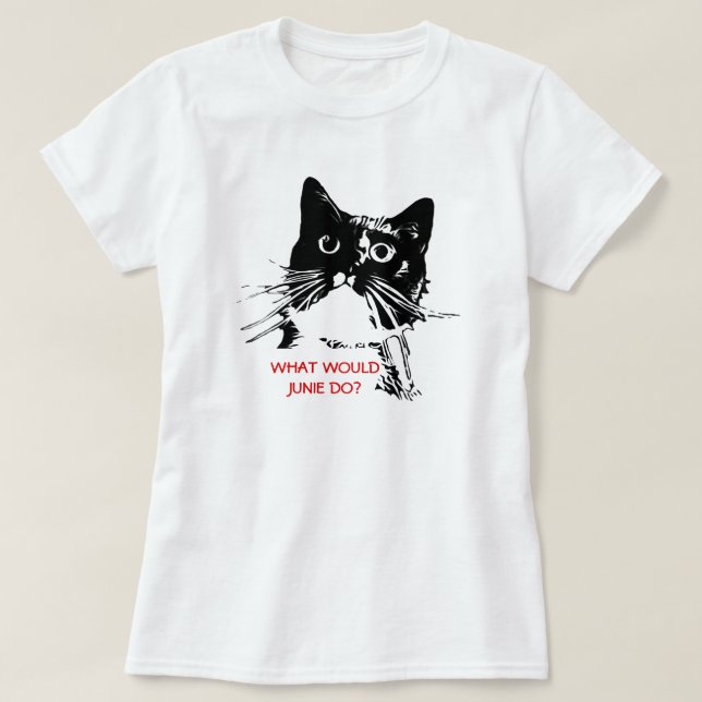 Qué Junie haría la camiseta (Diseño del anverso)