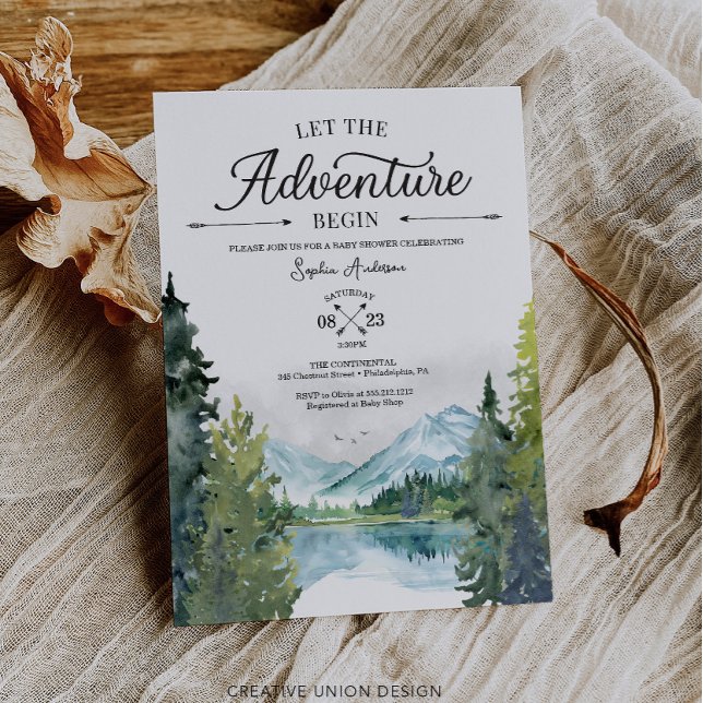 Que La Aventura Empiece Invitación Baby Shower (Subido por el creador)