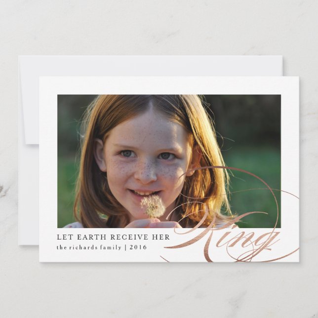 Que la Tierra reciba su tarjeta de foto religiosa  (Anverso)