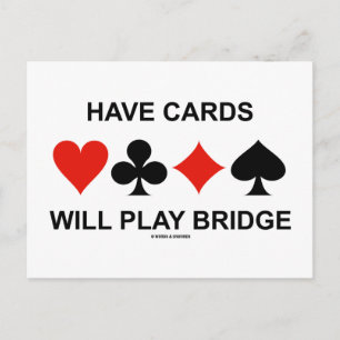 Que las tarjetas jueguen el puente (Cuatro juegos 