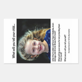 ¿Qué le dirás a tu hijo? pegatina de papel