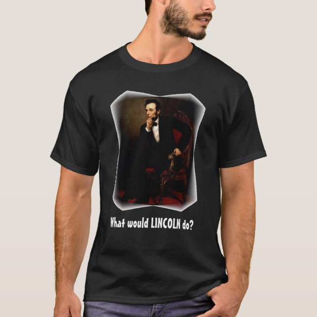Qué Lincoln haría la camisa (oscura} (Anverso)