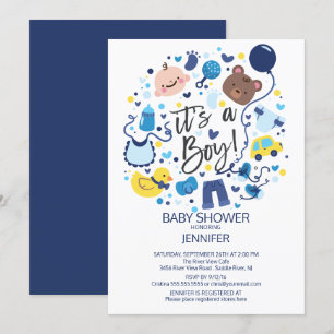 ¡Qué lindo es un chico! Invitación de Baby Shower