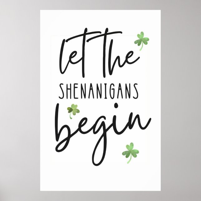 Que los Shenanigans empiecen Posters (Frente)