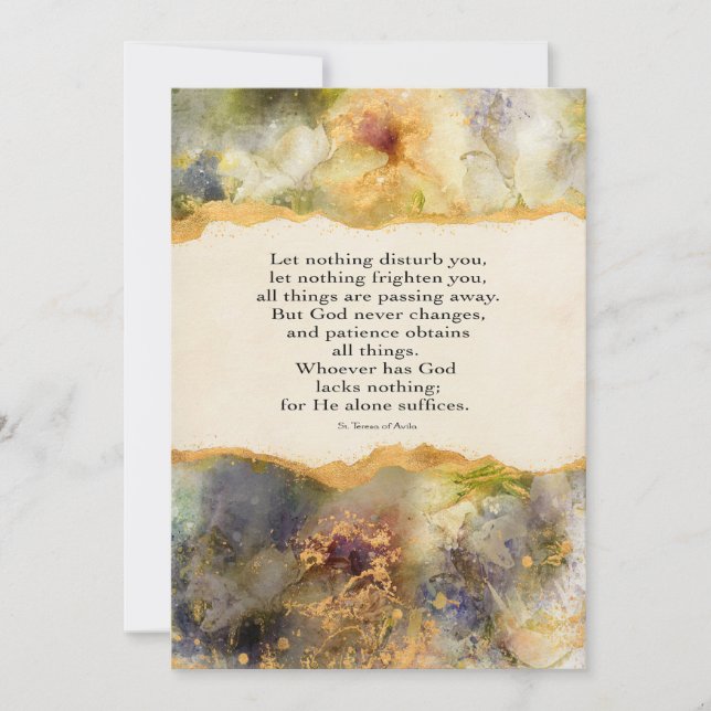 Que Nada Te Perturbe (Anverso)