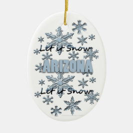Que nieve, adorno navideño de Arizona