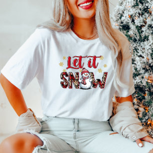 "Que nieve": Camiseta de muñecas de nieve
