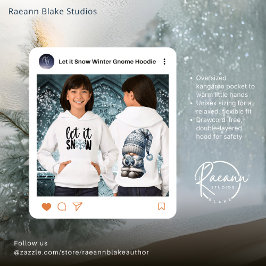 Que Nieve Invierno Gnome Niños Pullover Hoodie