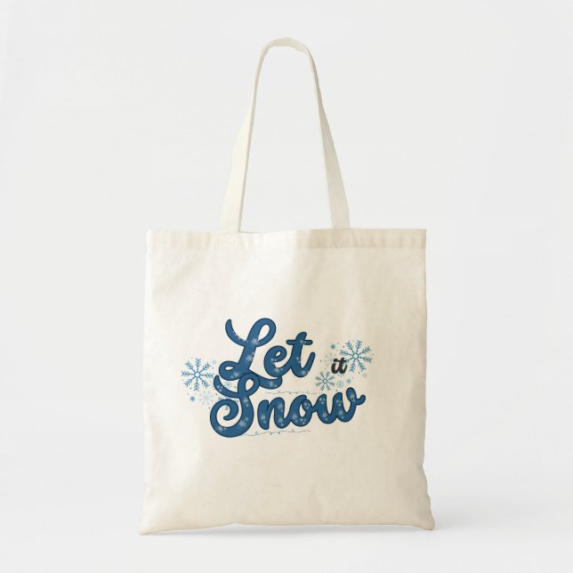 Que Nieve La Bolsa De Tote (Frente)