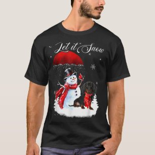 Que Nieve La Camisa De Navidad Aburre A Dachshund