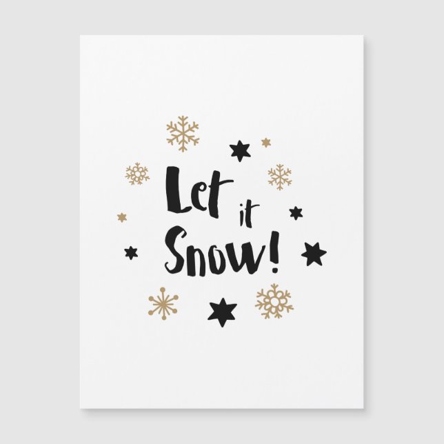 "¡Que nieve!" Navidades de caligrafía (Anverso)