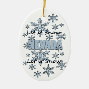 Que nieve Nevada adorno navideño