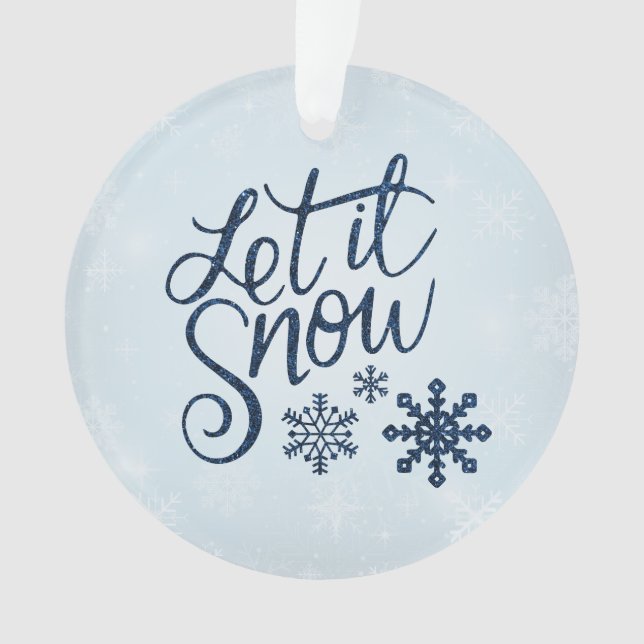 Que Nieve Ornamento Acrílico (Anverso)