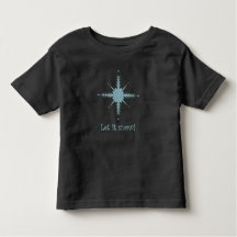 "¡Que nieve!", pequeña camiseta con copo de nieve.