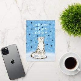 Que nieve Relieve metalizado de plata leopardo de