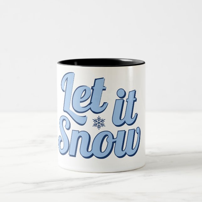 "Que nieve, taza de invierno - regalo de vacacione (Centro)