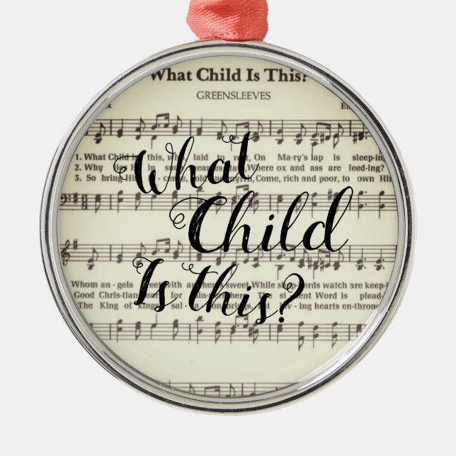 Qué niño es este ornamento (Frente)