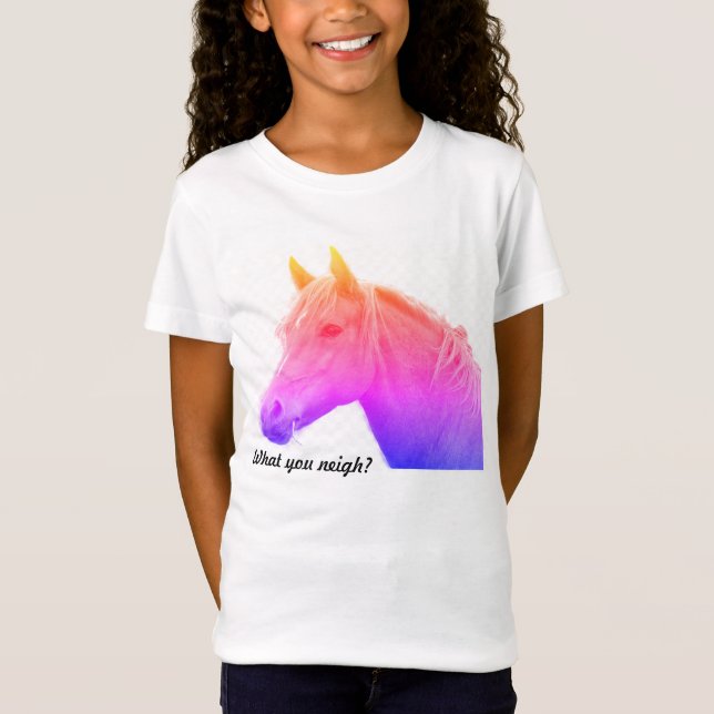 ¿Qué no? Camiseta mística de Chicas de caballos (Anverso)