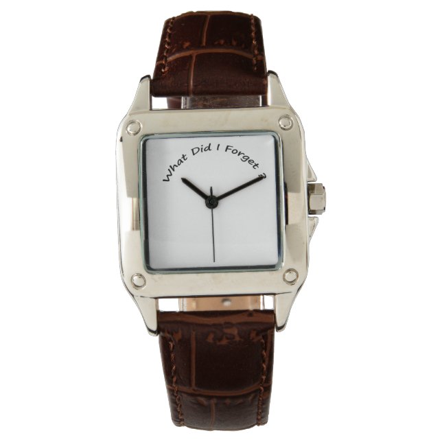 ¿Qué olvidé?-  Relojes de señora . (Anverso)