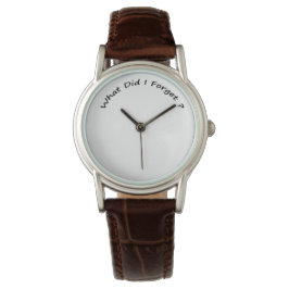 ¿Qué olvidé?- Relojes de señora .