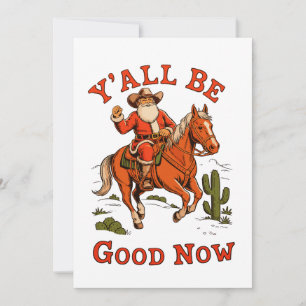 Que os vaya bien ahora Santa Vaquero Navidad Xmas 