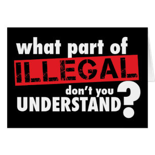 Qué parte de ilegal usted no entiende