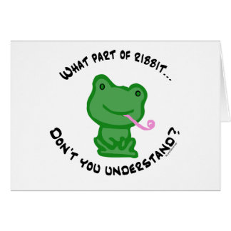 Qué parte de Ribbit…