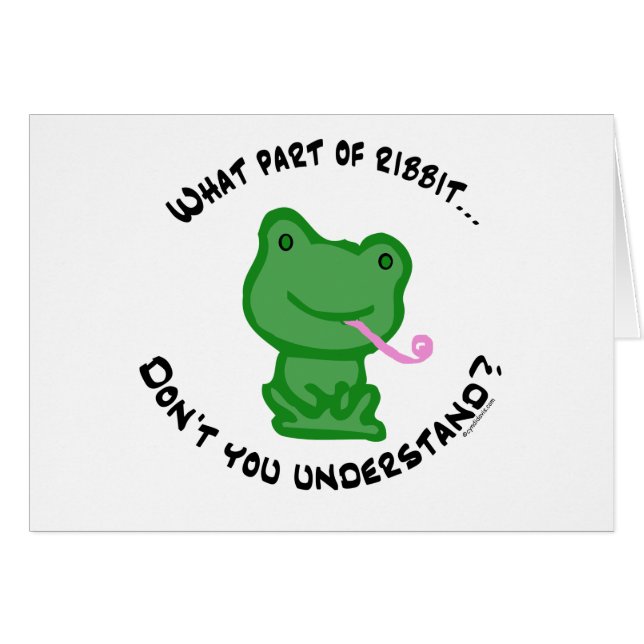 Qué parte de Ribbit… (Anverso (Horizontal))