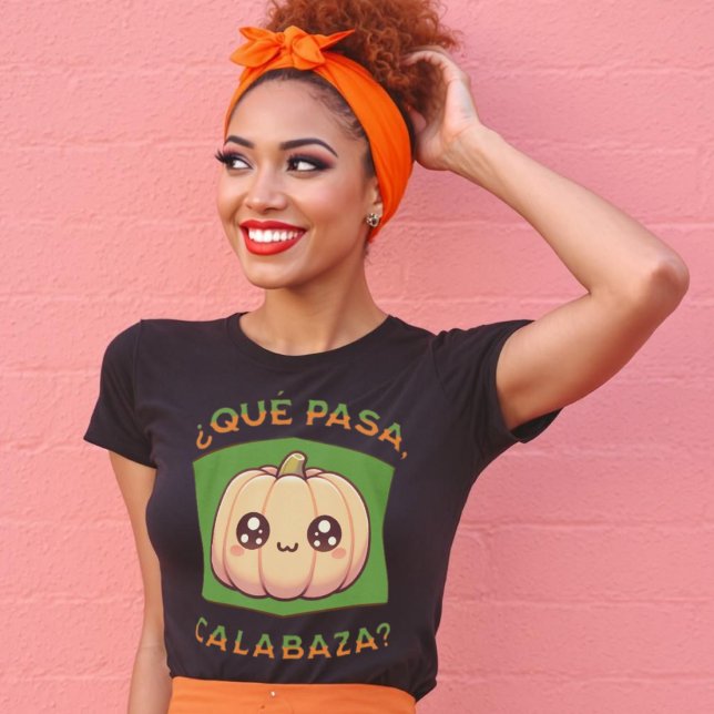 Qué pasa calabaza Halloween Camisa Española (Qué pasa calabaza Halloween Spanish Shirt)