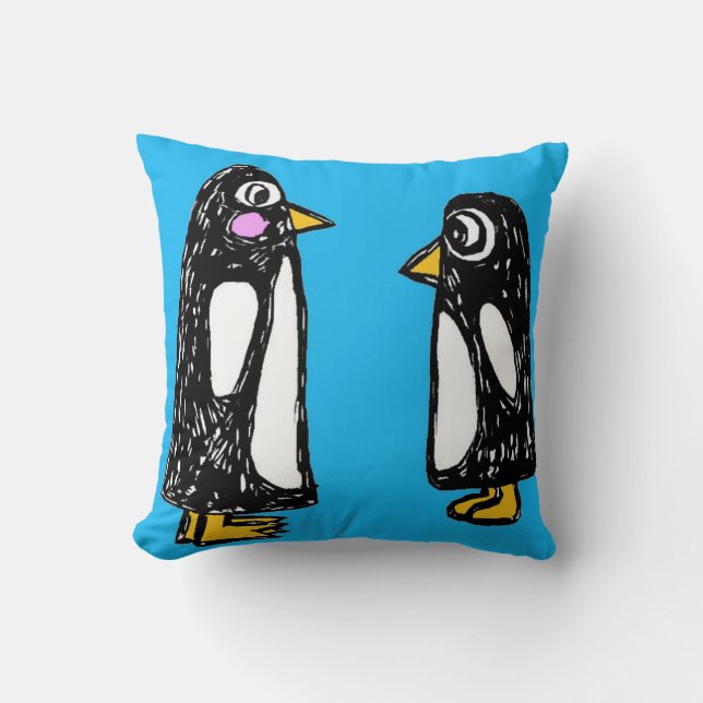 ¿Qué pasa? Cojín decorativo Pingüino (Anverso)