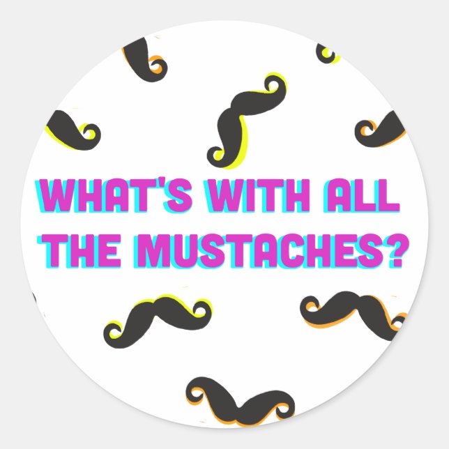 qué pasa con todos los pegatinas de bigotes (Anverso)