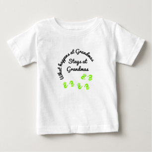 Qué pasa en la camiseta de bebé de la abuela