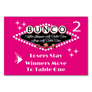 Qué Pasa En La Tarjeta De Mesa Bunco #2