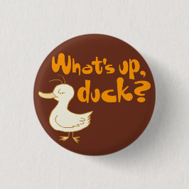 ¿Qué pasa, pato? botón Flair divertido de Wordplay
