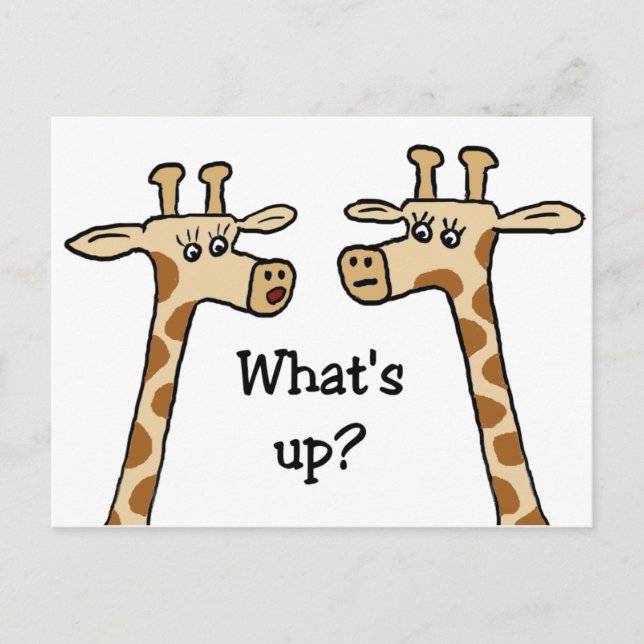 ¿Qué pasa? Postales de Giraffe (Anverso)