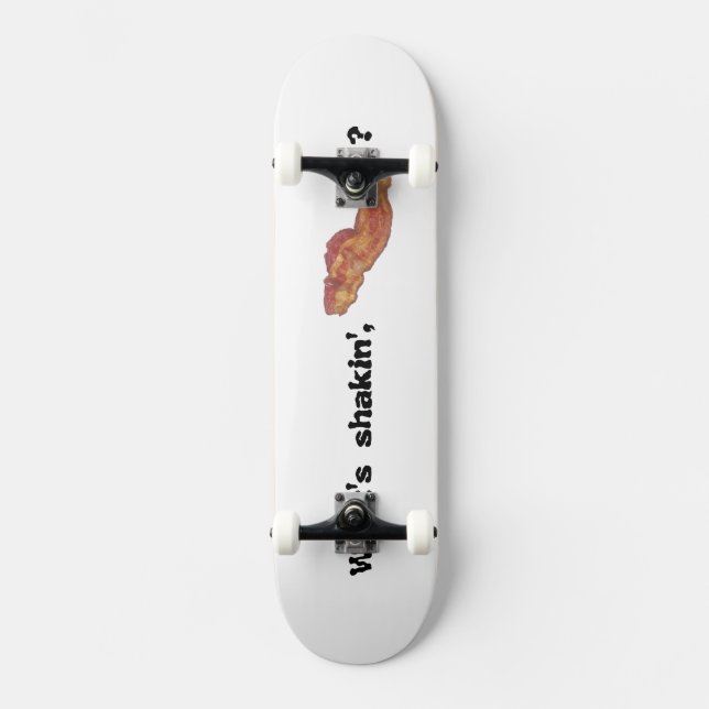 ¿Qué pasa tocino skateboard divertido (Anverso)