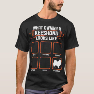 Qué perro poseido del Keeshond parece la camiseta