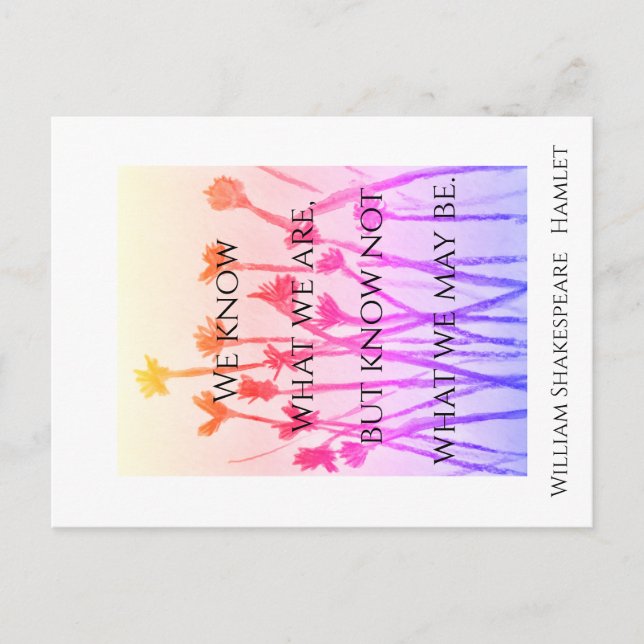 Qué podemos ser (Hamlet) postal (Anverso)