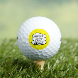 ¡QUÉ! ¡PUM! ¡BOOM! Bolas de golf inspiradas en lib
