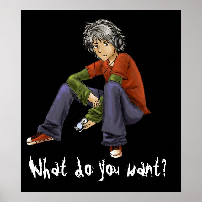 ¿Qué quieres? Póster (Frente)