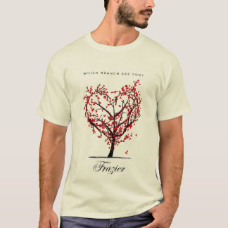 ¿Qué Rama Eres?" Camiseta de árbol de familia pers