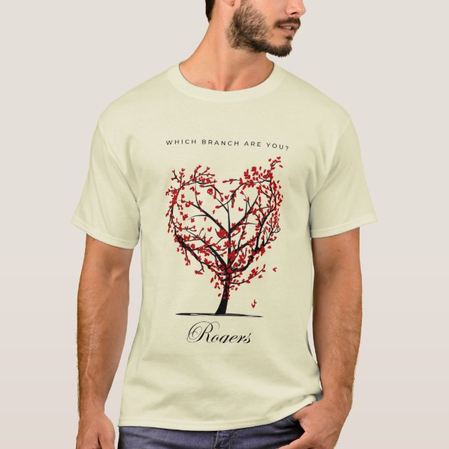 ¿Qué Rama Eres?" Camiseta de árbol de familia pers (Anverso)