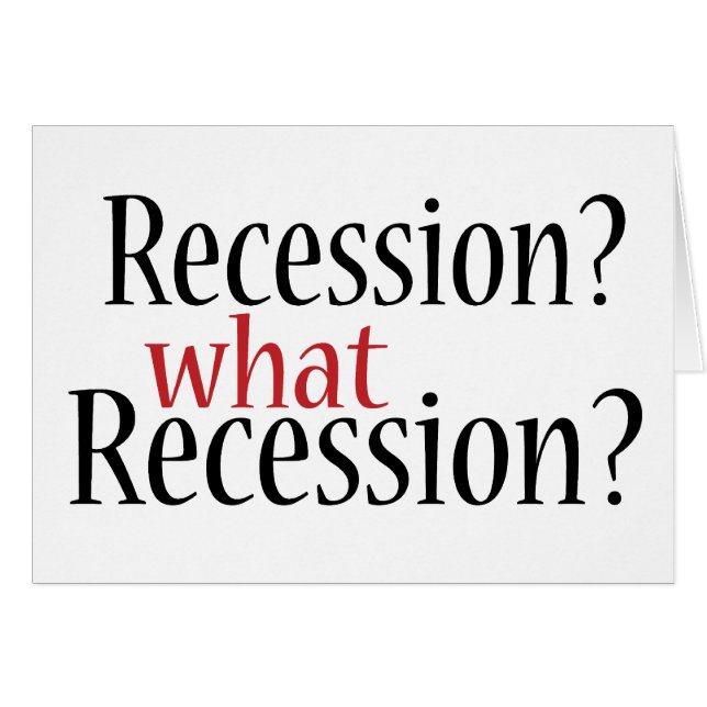 ¿Qué recesión? (Anverso (Horizontal))